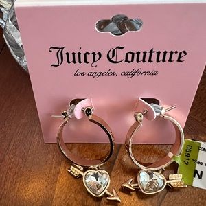 💗Juicy Couture Heart and Arrow Earrings💗 NWT, Very Nice.